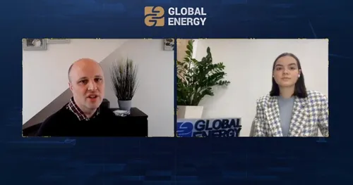 Image of online interview of Dr Andrew Smallbone and Global Energy