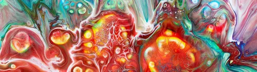 A multi-coloured abstract image used for a banner