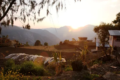 Sun set Nepal Nick Rosser