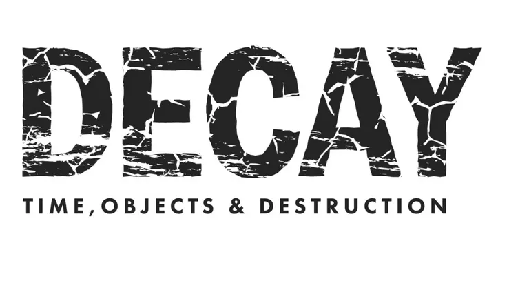 Title graphic for the Decay exhibition