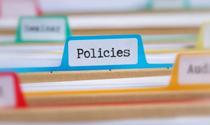 Folder marked Policies