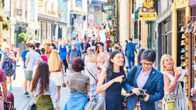 People on saddler street