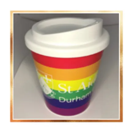 St Aidan's College Reusable Cup with Rainbow