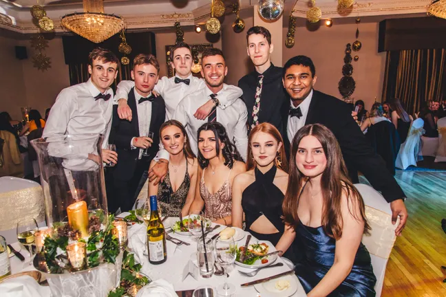 Students gathered together at Stephenson College Winter Ball