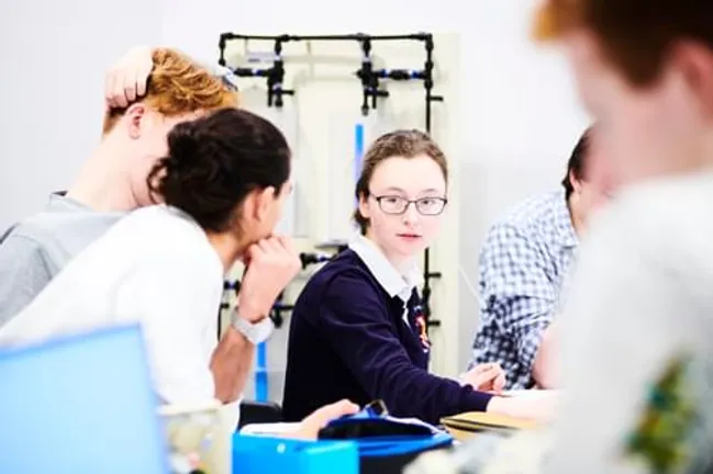 Students discussing
