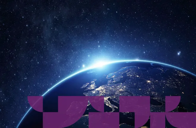 Image of a portion of the earth taken from space