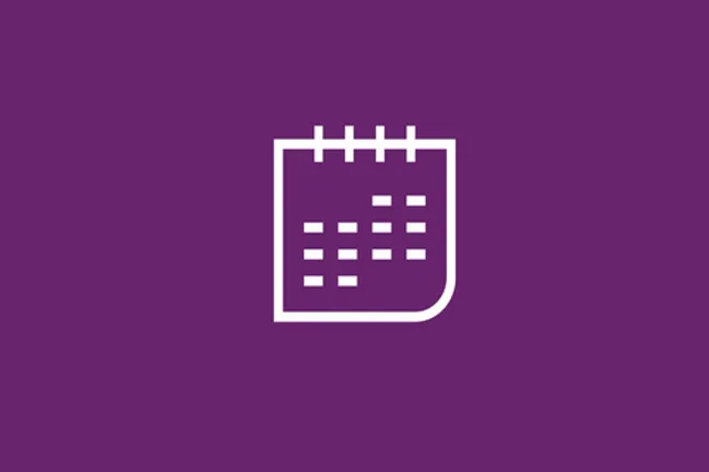 Calendar purple icon