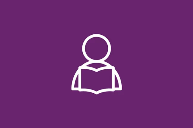 Icon of a student holding a book