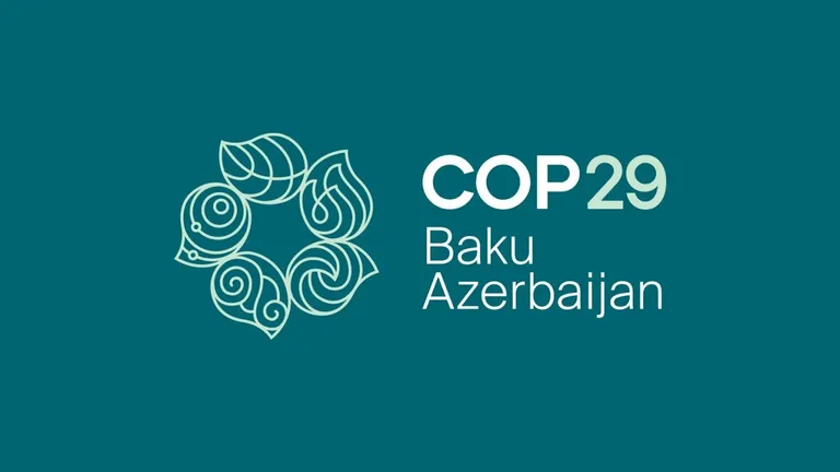 Green Background Logo for UNFCCC Conference COP29