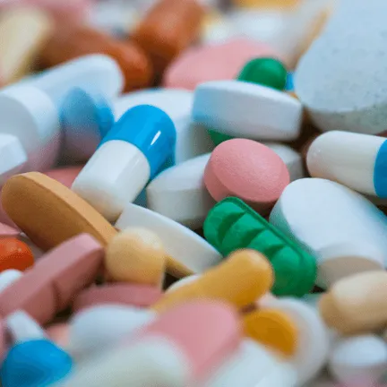 A mixture of tablet medicine