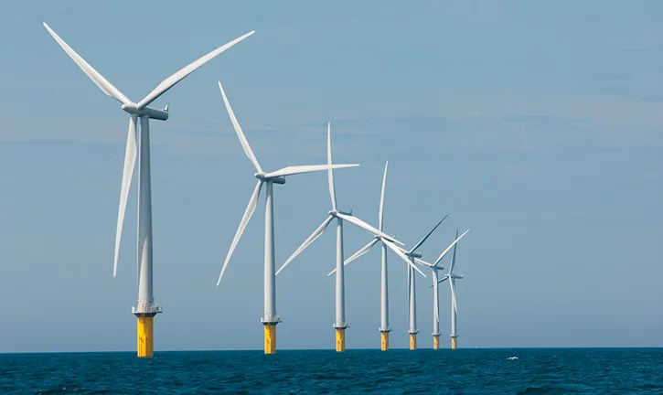 An offshore wind farm