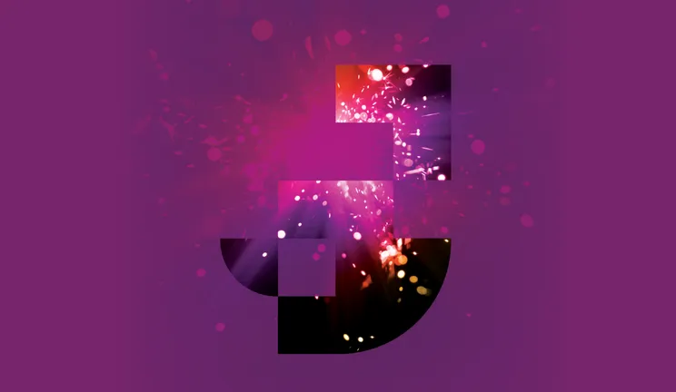 Pink explosion with tapestry, demonstrating ideas and new ventures