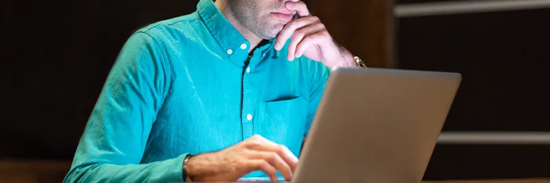 Man working alone