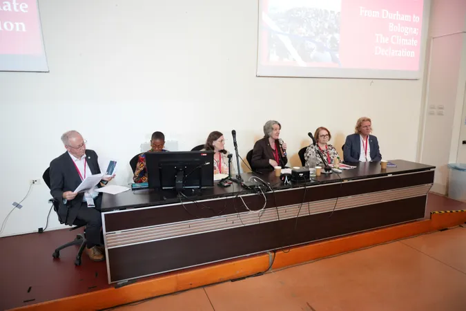 a group of people sitting at a table