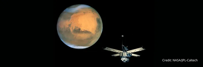 NASA spacecraft nearing planet Mars