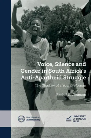 A monochrome book cover with the image of a young black woman laughing.