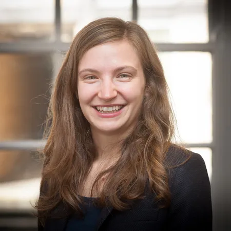 Rachel Johnson smiling at camera