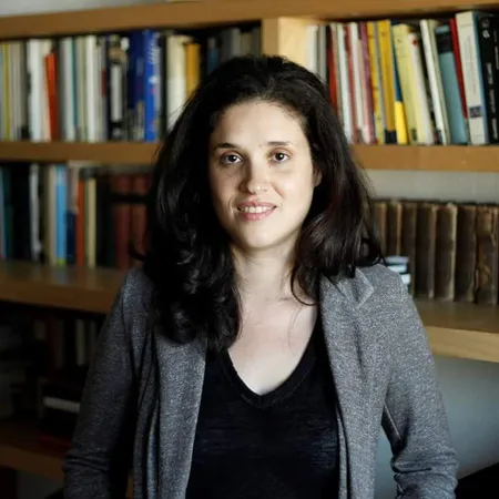 a photo of Yael Almog in her study