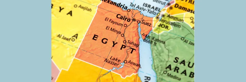 Map location of Egypt