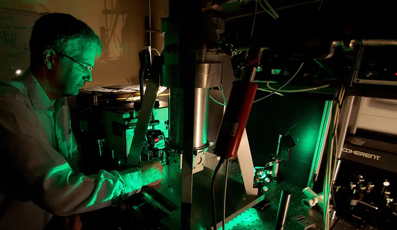 A person working in a solar laboratory