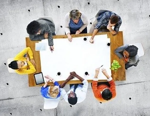 Group working at table