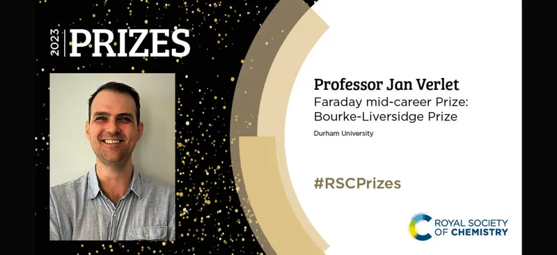 Professor Jan Verlet wins prize from Royal Society of Chemistry