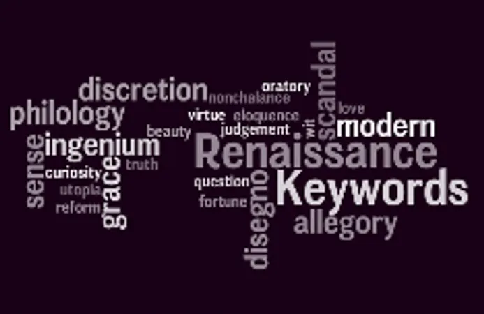 Collection of keywords around the Early Modern period