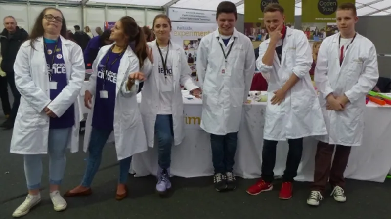 A group of science ambassadors at Celebrate Science