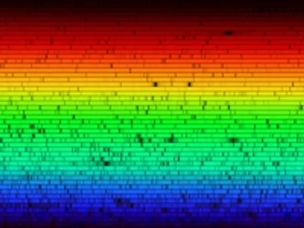 Light from the Sun as seen through a spectrometer