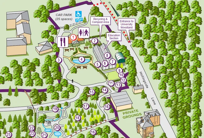 Botanic Garden Map Screenshot