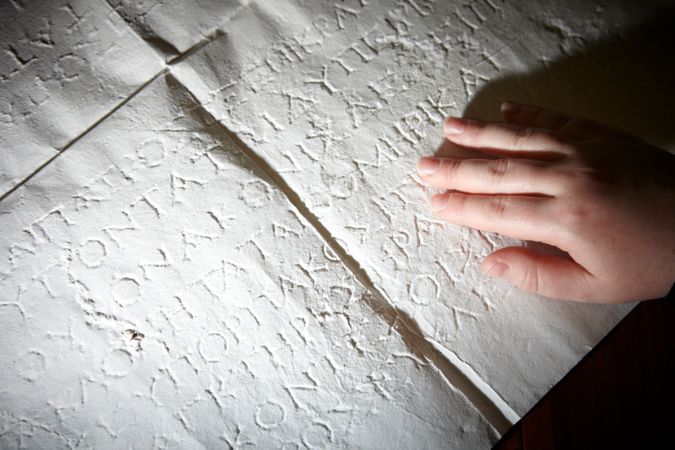 Ancient text carved on clay.