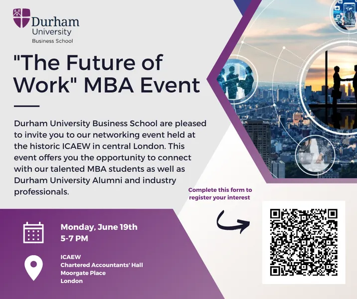 MBA event flyer