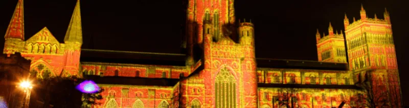 Durham cathedral at the lumiere