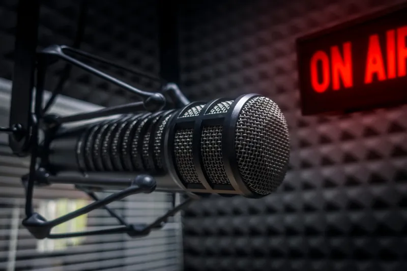 Microphone and on air sign