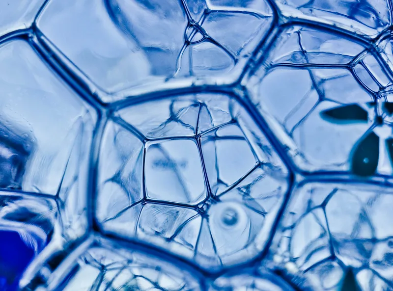 blue structures