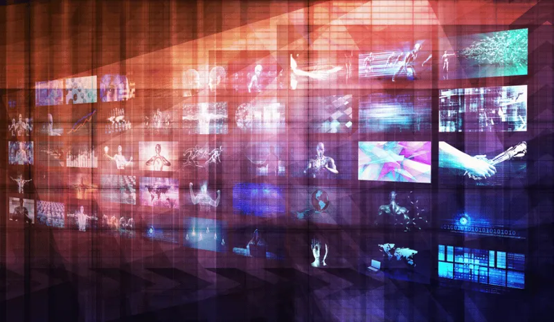 Abstract Video Screens of Research
