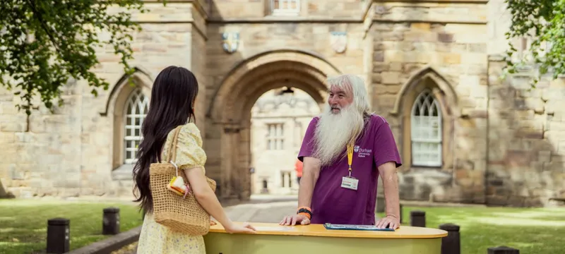 Durham Castle entrance desk