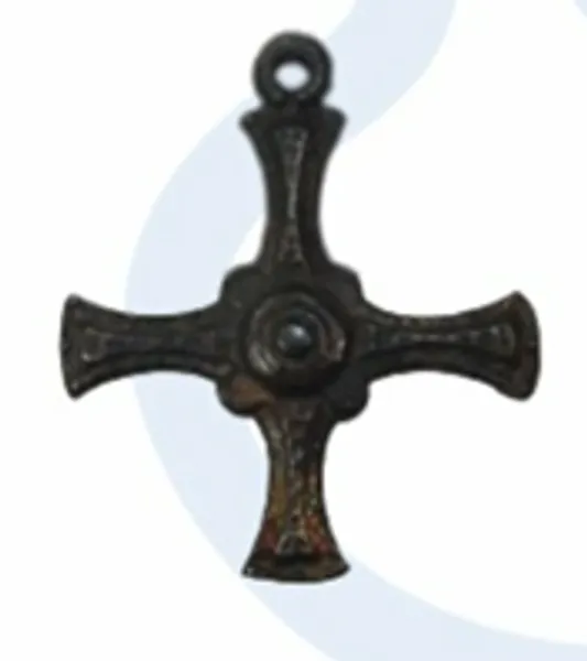 Image of a medieval pilgrims cross found in Durham