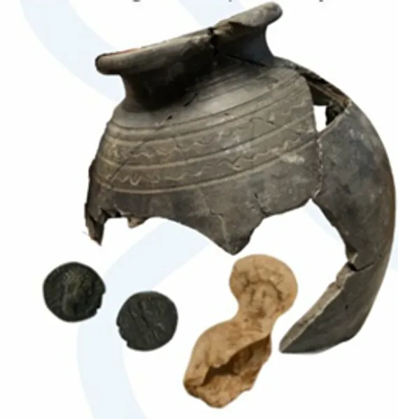 Image of underwater archaeology remains found in Durham and piercebridge