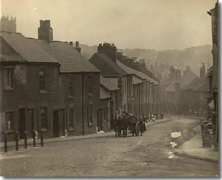 Photograph showing Durham City from Framwellgate Peth. DUL ref: Gibby City