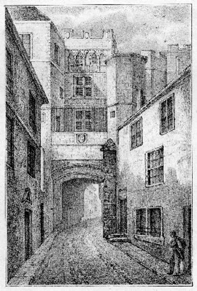 Woodblock print of Durham Gaol