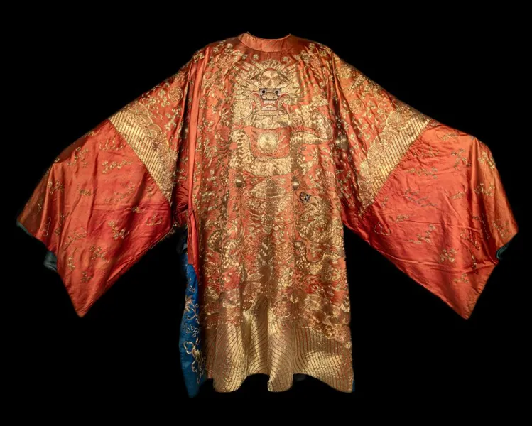 Red and gold Chinese opera robe