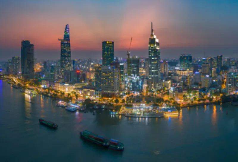Ho Chi Minh Vietnam at night