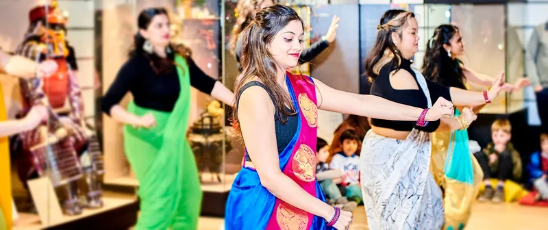 Bollywood Dance group at the Oriental museum, Holi Festival, indian dance