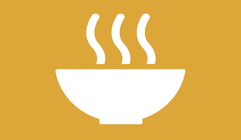Icon of a bowl of hot food