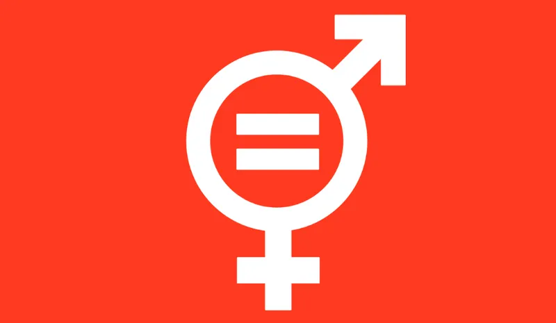 Icon showing male and female symbols joined together with an equals sign in the middle