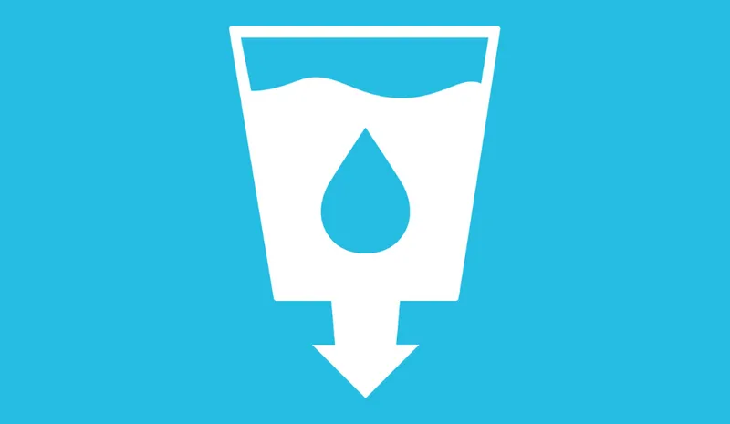 Icon showing 6 Clear Water and Sanitation