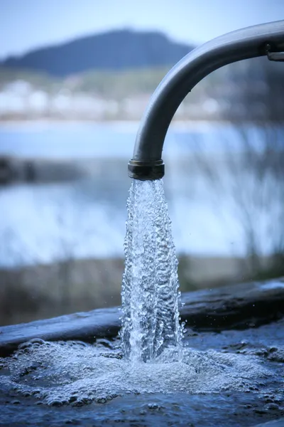 water coming out of tap