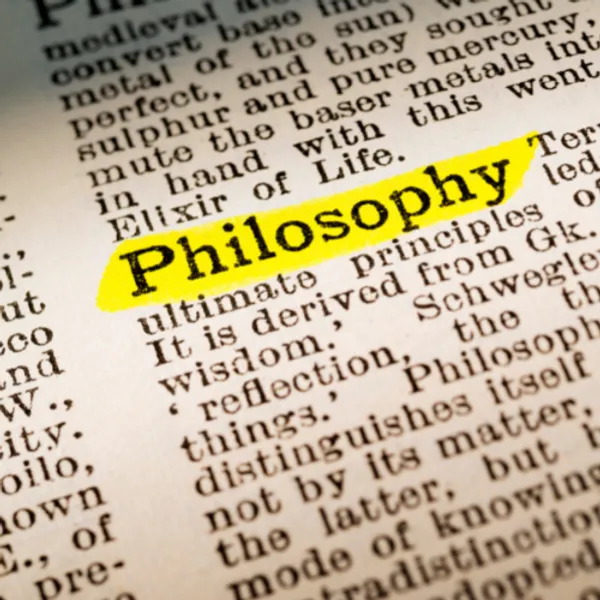 The word 'philosophy' highlighted in the dictionary