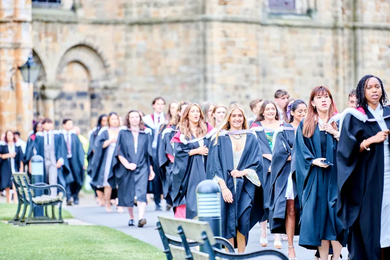 Students participating in Summer Congregation